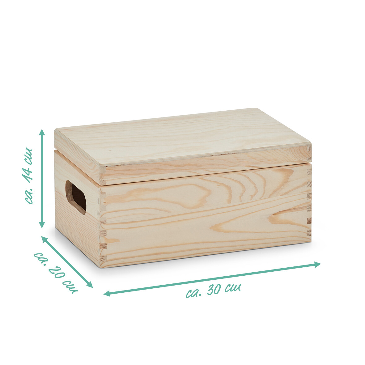 Zeller Allzweckkiste natur Kiefer B/H/L: ca. 30x14x20 cm