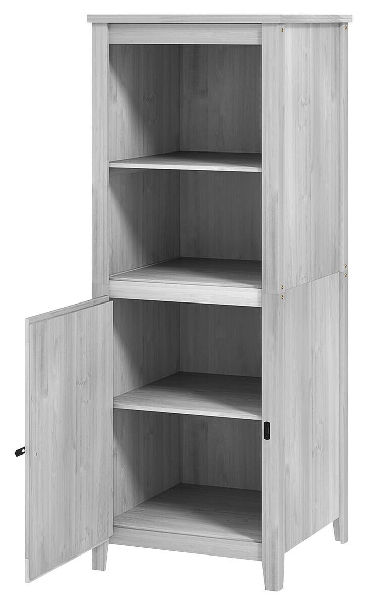 Outsunny Gartenschrank hellgrau Holz B/H/L: ca. 60x160x60 cm