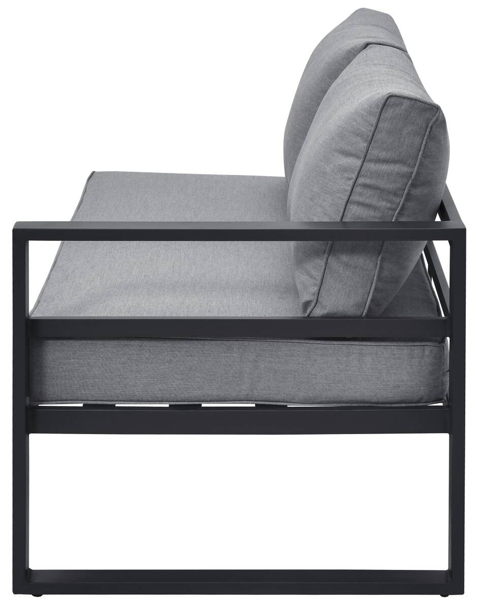 Loungeset Bilbao schwarz Stahl