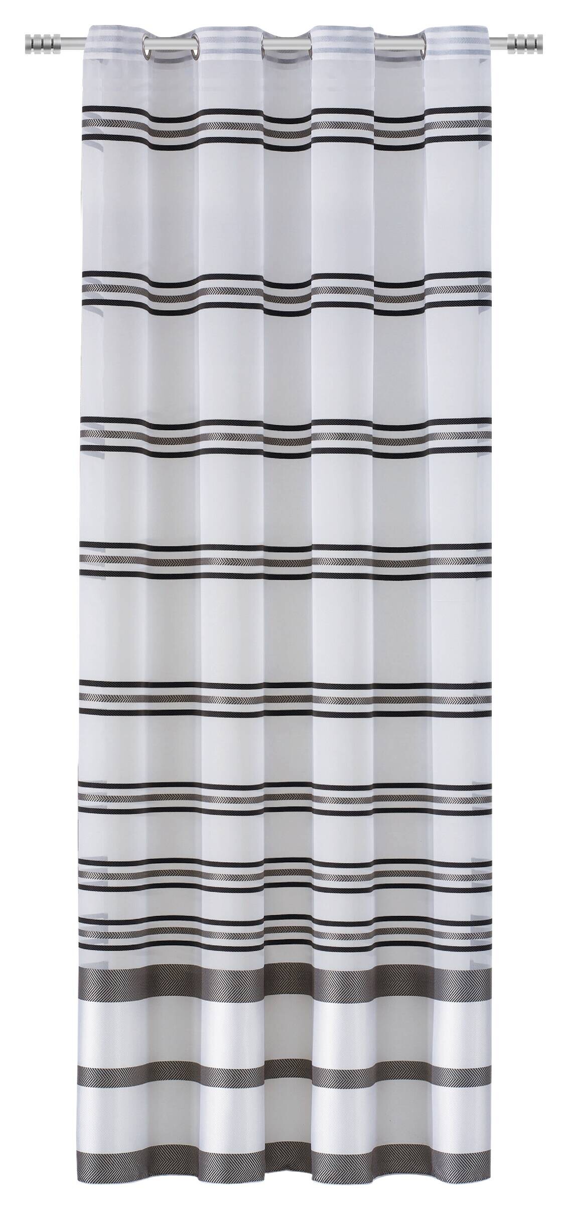 POCOline Ösenvorhang Chicago schwarz B/L: ca. 150x245 cm