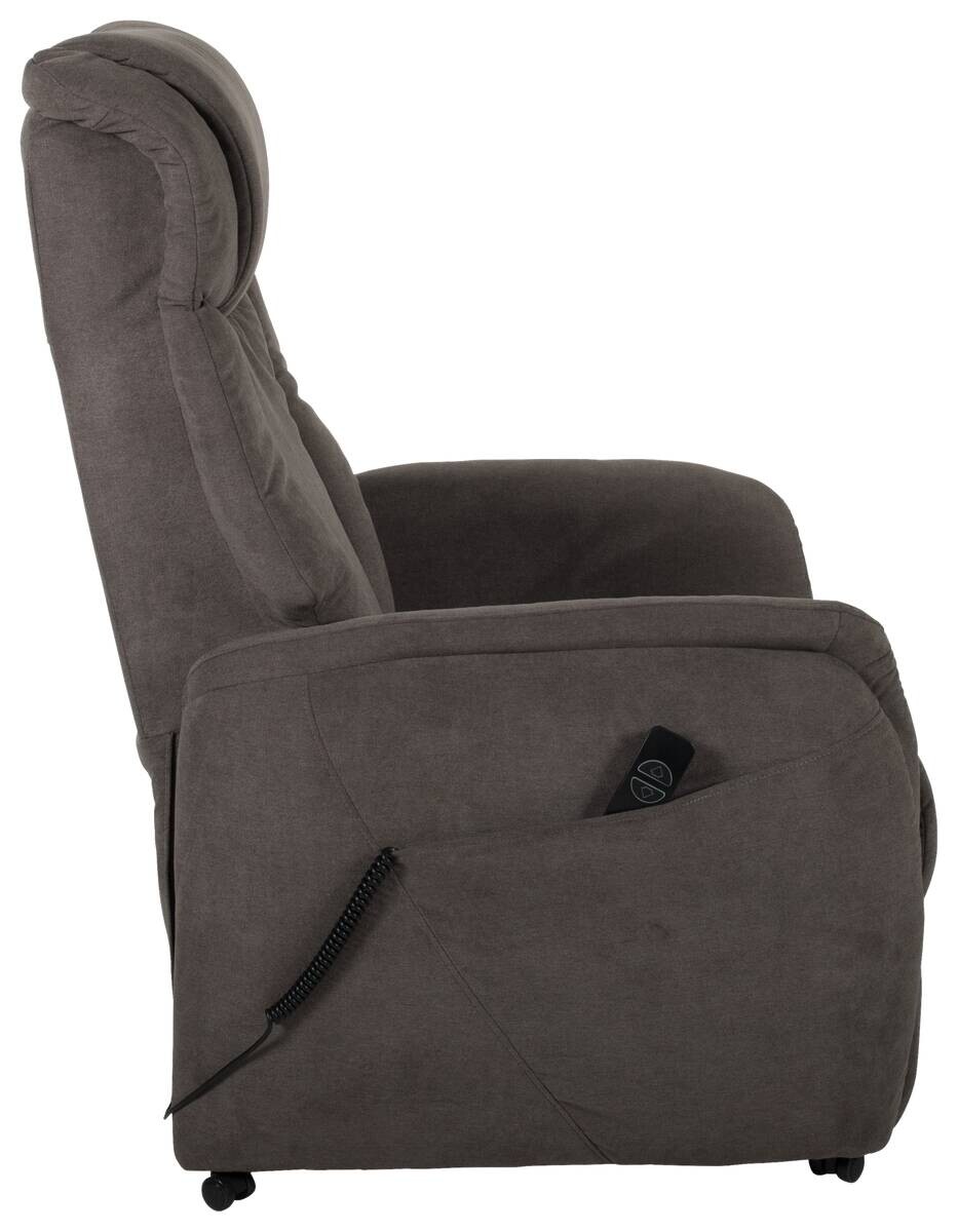 TV-Sessel Ronda graubraun Webstoff B/H/T: ca. 79x116x85 cm