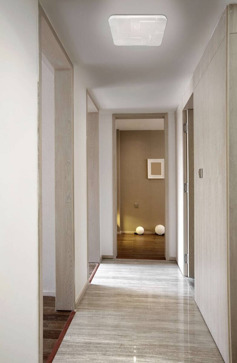 Näve Leuchten Deckenleuchte 1355023 weiß Kunststoff Metall B/H/T: ca. 54x6,5x54 cm null 1 Brennstellen