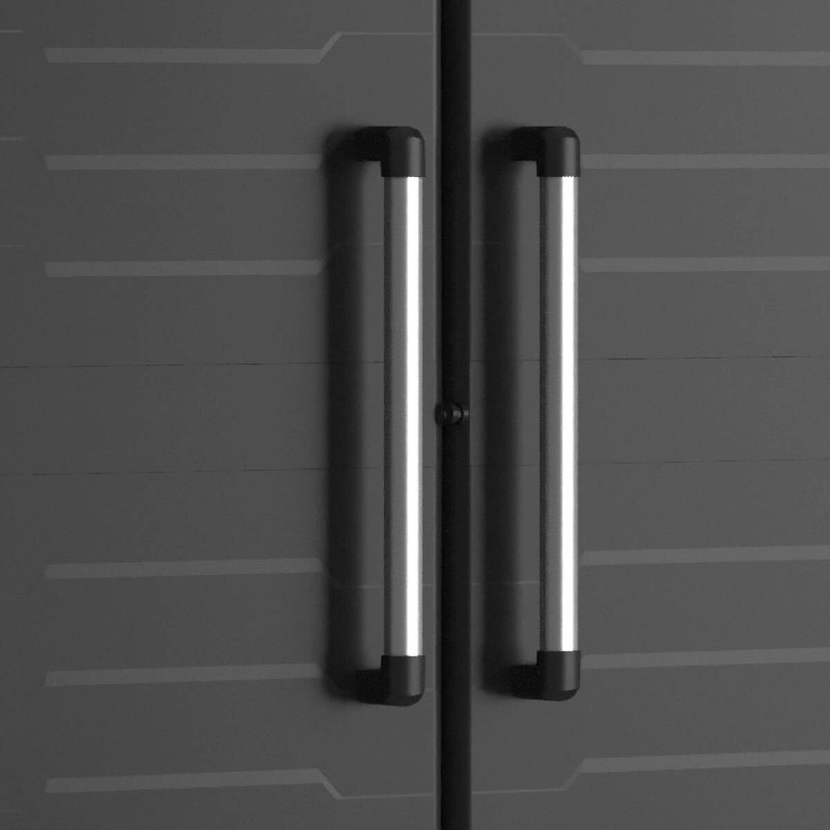 Keter Kunststoffschrank Detroit schwarz Kunststoff B/H/T: ca. 65x182x45 cm