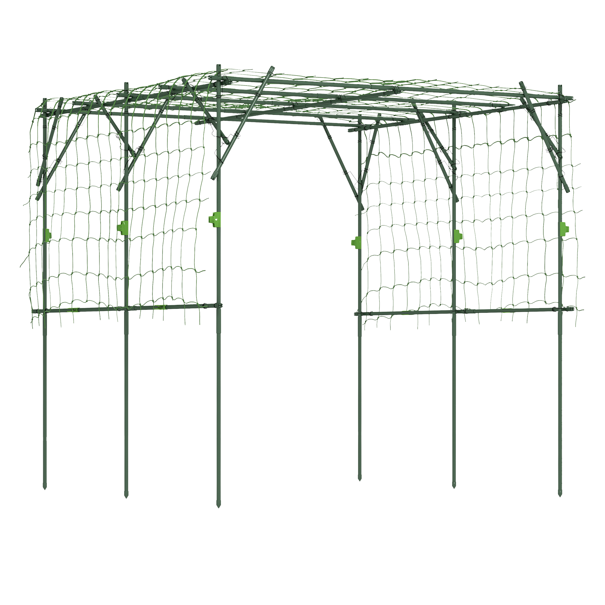 Outsunny Rankgitter grün B/H/L: ca. 223x223x223 cm