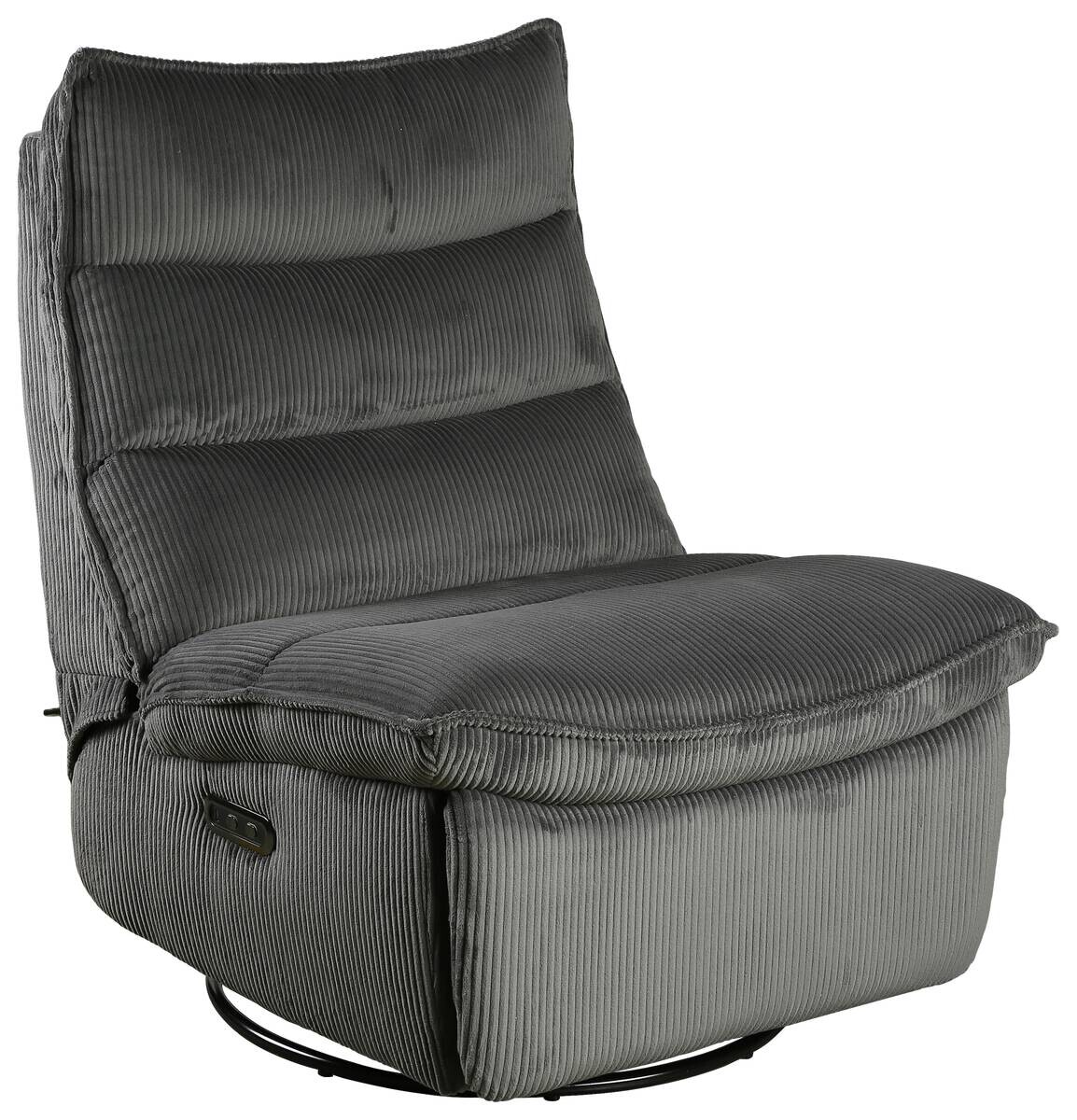 TV-Sessel grau Microfaser B/H/T: ca. 82x101x94 cm