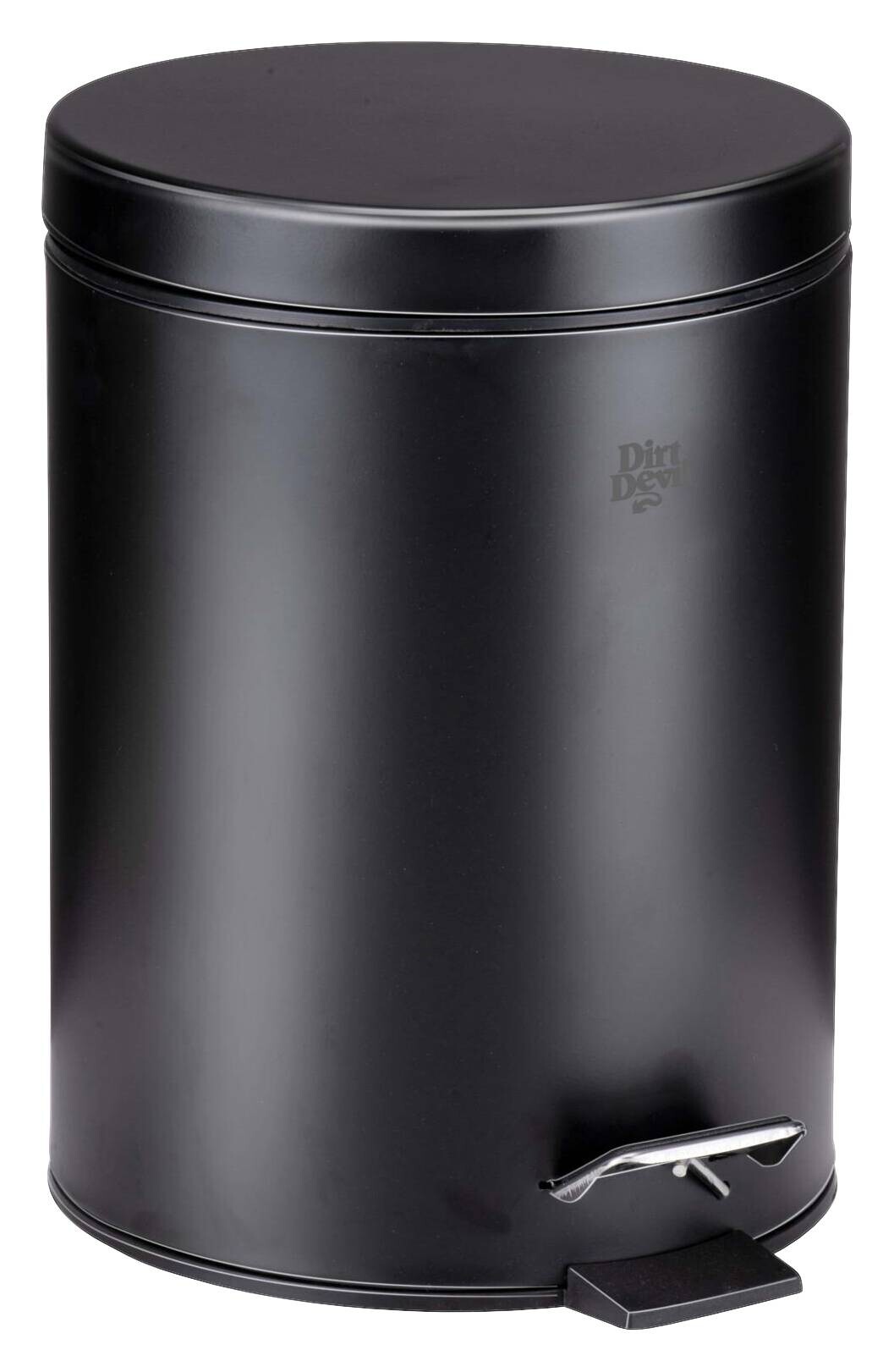 Dirt Devil Treteimer schwarz Edelstahl H/D: ca. 28x20,5 cm