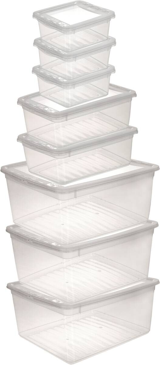keeeper Box-Basixxset transparent B/H/L: ca. 33,5x25x39 cm