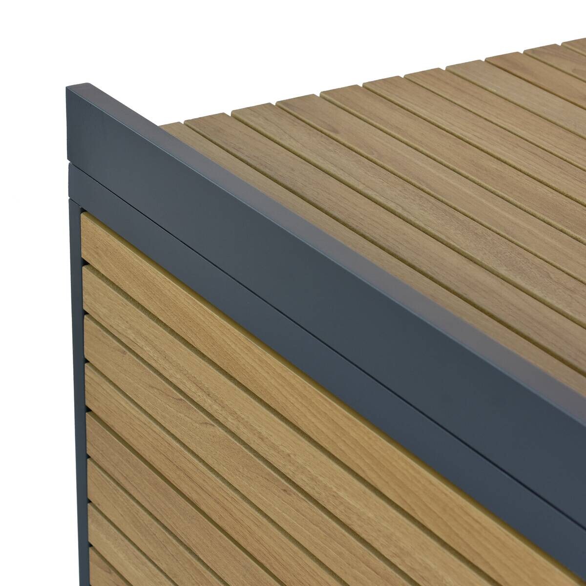 POCOline Outdoor-Küchenmodul anthrazit Aluminium B/H/L: ca. 110x89x61,5 cm