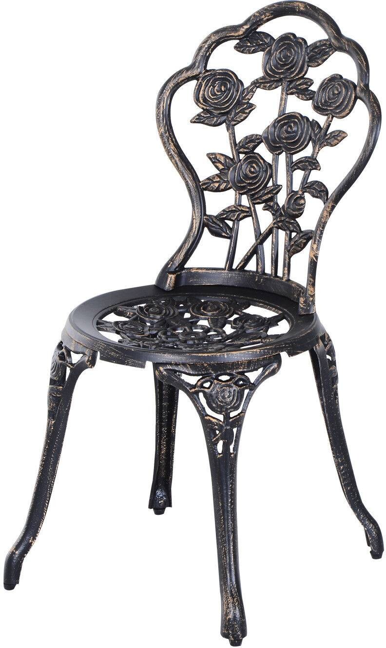 Outsunny Bistro-Set bronze Alu B/H/L: ca. 60x67x60 cm