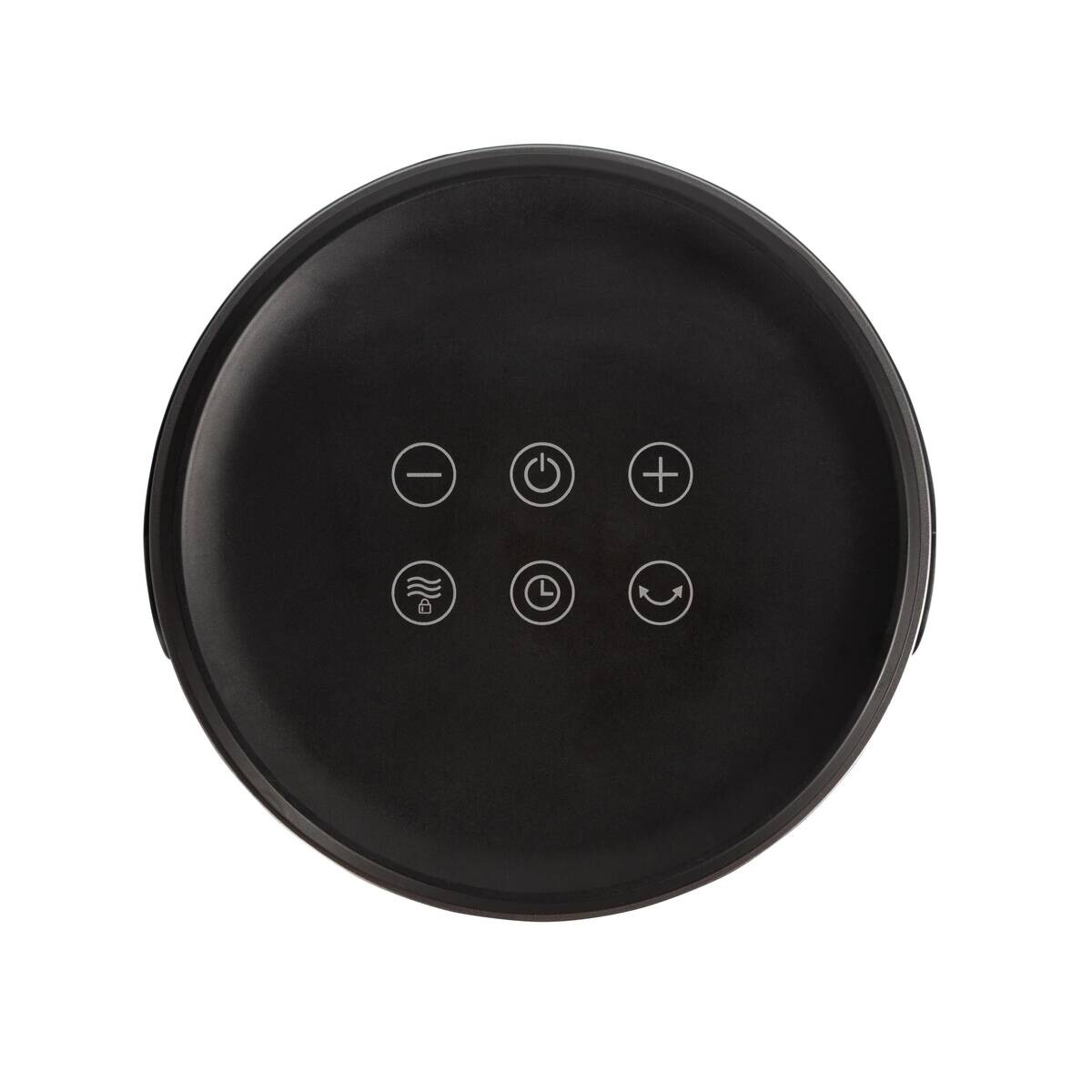 POCOline Keramikheizlüfter PTC-907B silber schwarz Metall Kunststoff B/H/L: ca. 17,2x26,8x17,2 cm ca. 1500 W