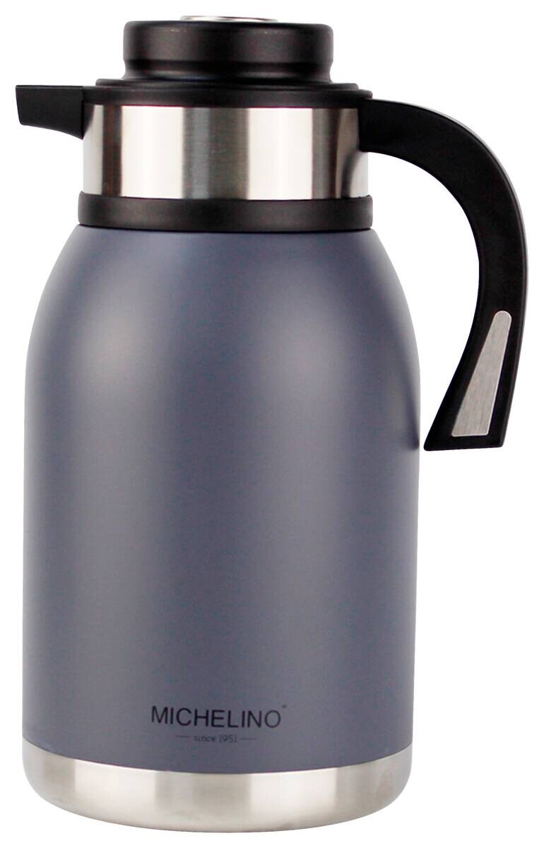 MICHELINO Isolierkanne grau Edelstahl MICHELINO Isolierkanne grau Edelstahl