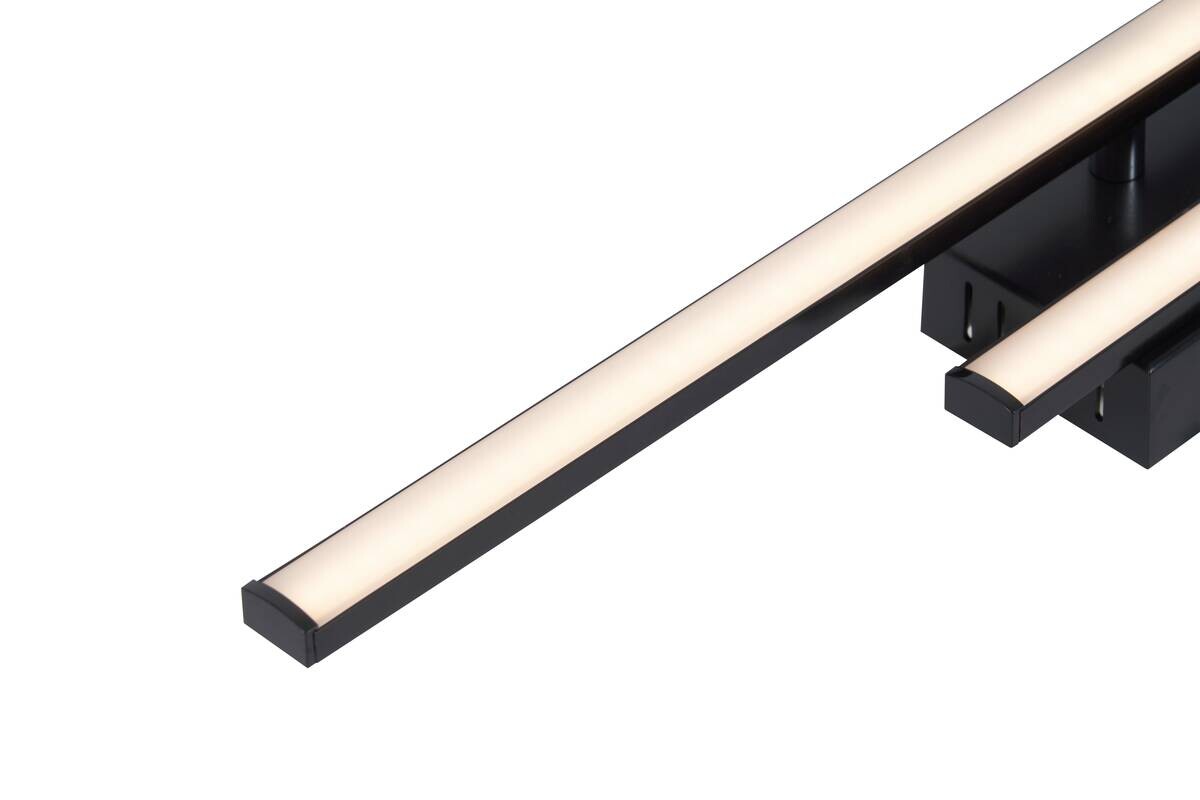 POCOline LED-Deckenleuchte Cleo II schwarz Kunststoff B/H/L: ca. 7x5,6x50 cm