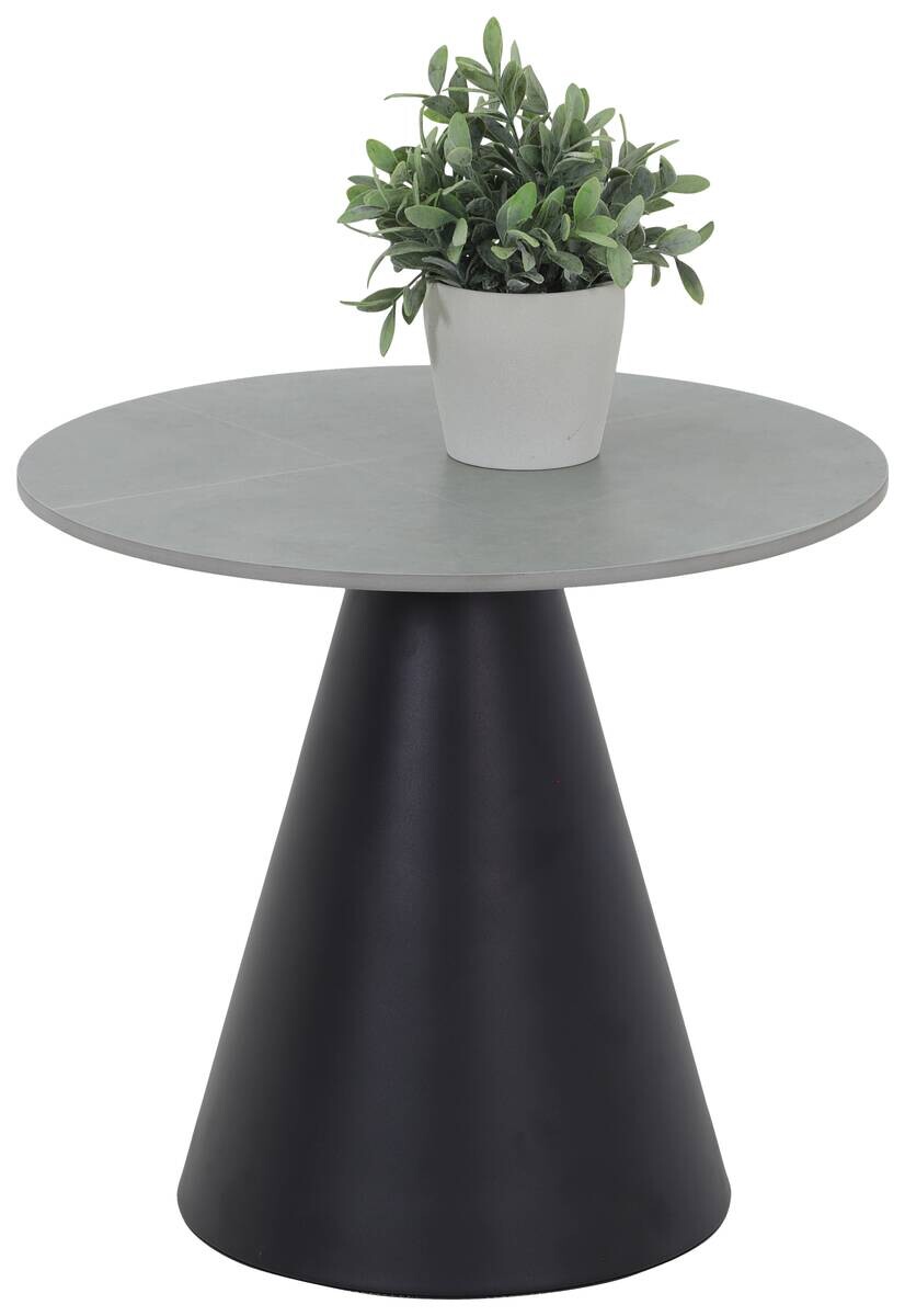 Hela Couchtisch Dustin Marmoroptik grau Metall B/H: ca. 70x46 cm