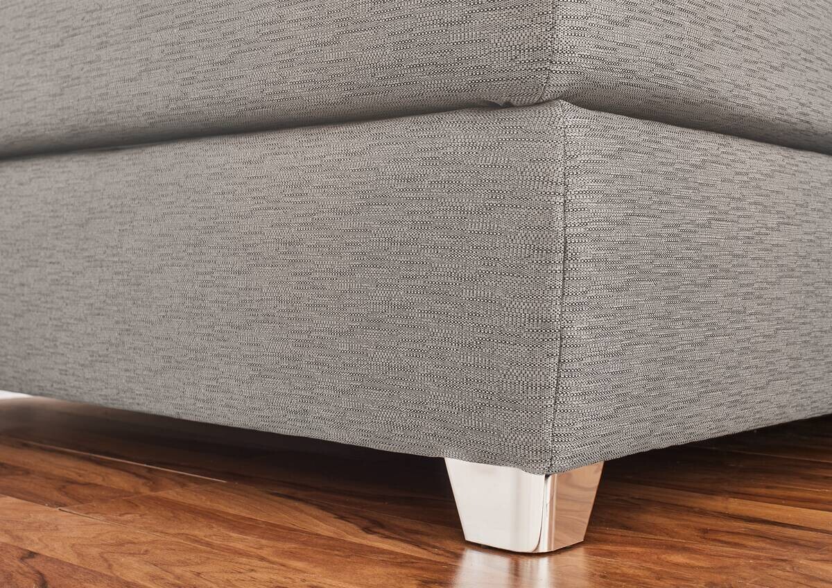 Boxspringbett beige Flachgewebe Liegefläche B/L: ca. 120x200 cm