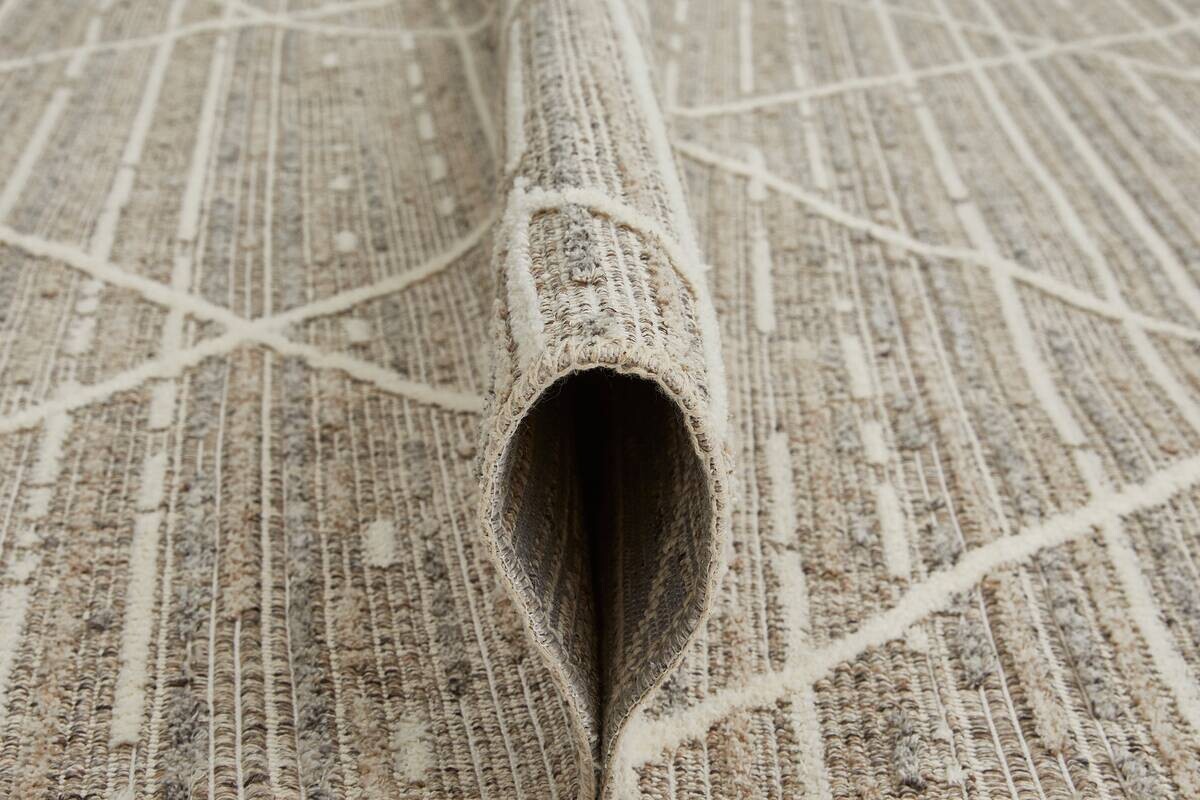 Webteppich Crosby graubraun B/L: ca. 120x170 cm