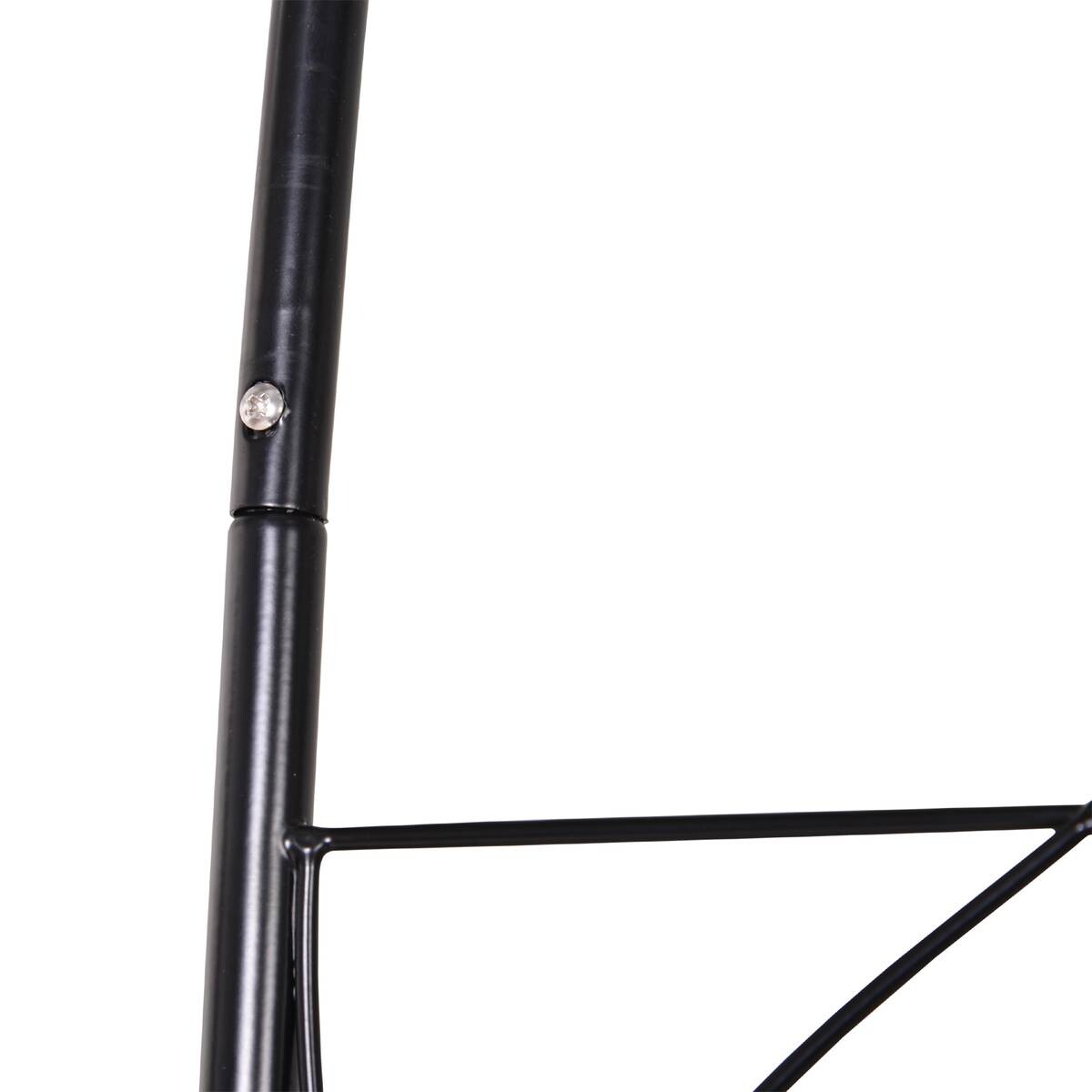 Outsunny Rosenbogen schwarz B/H/L: ca. 30x230x114 cm