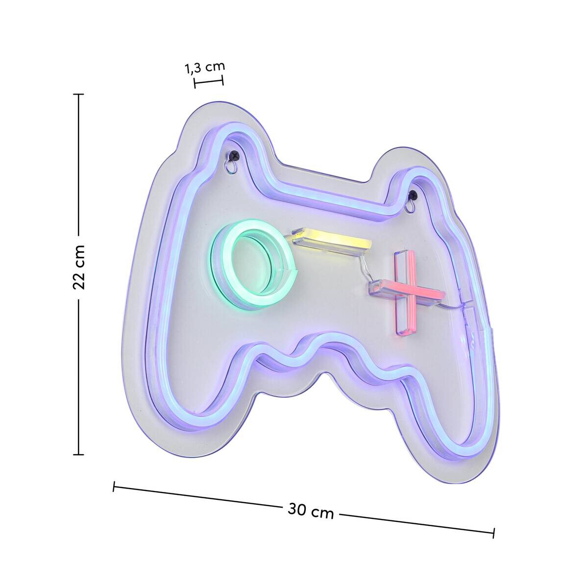 Nolo LED-Neon_Wandleuchte Play Acryl B/H/L: ca. 22x1,6x30 cm