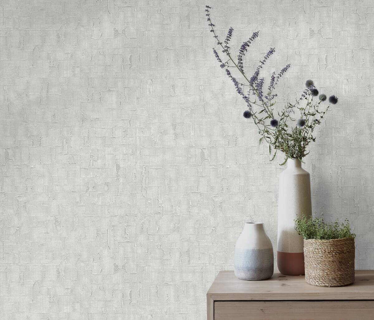 Erismann Vliestapete grau silber B/L: ca. 53x1005 cm