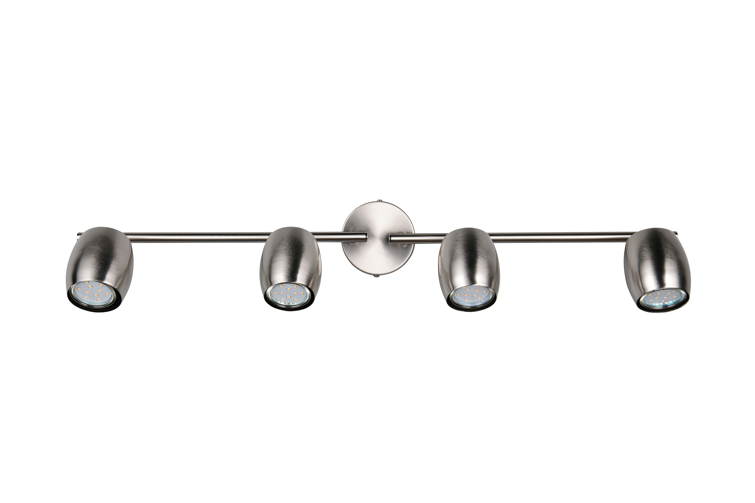 Reality Leuchten Spots Nancy nickel matt Metall B/H/L: ca. 70,5x15,5x8 cm GU10 4 Brennstellen