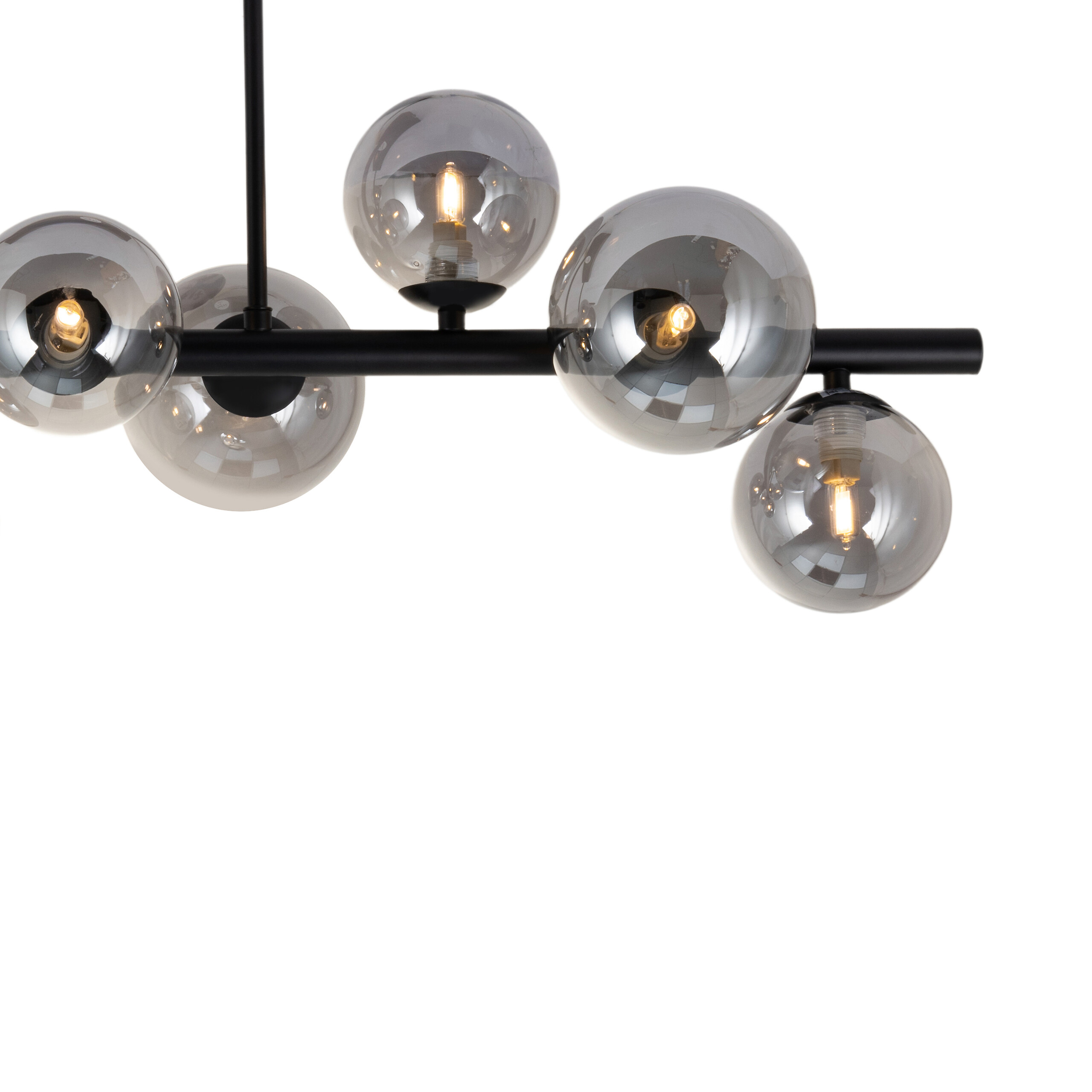 POCOline Deckenleuchte Leonardo schwarz Metall B/H/L: ca. 28,5x35x86 cm G9 9 Brennstellen POCOline Deckenleuchte Leonardo schwarz Metall B/H/L: ca. 28,5x35x86 cm G9 9 Brennstellen