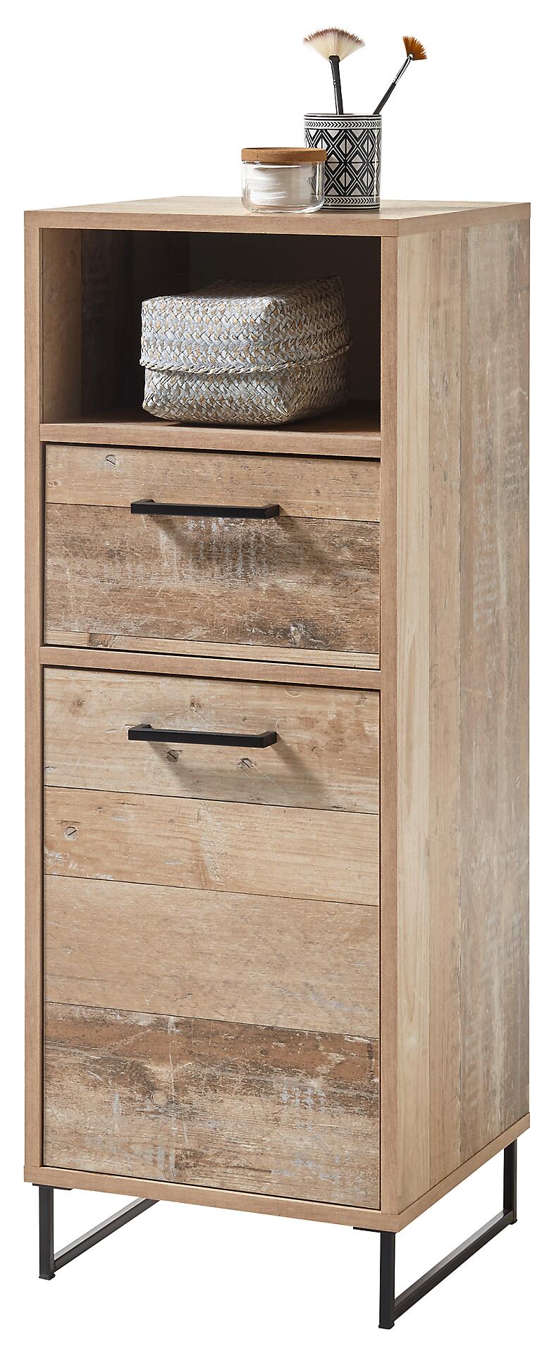 Badkommode Roof Old Wood Nachbildung B/H/T: ca. 38x102x37 cm Badkommode Roof Old Wood Nachbildung B/H/T: ca. 38x102x37 cm