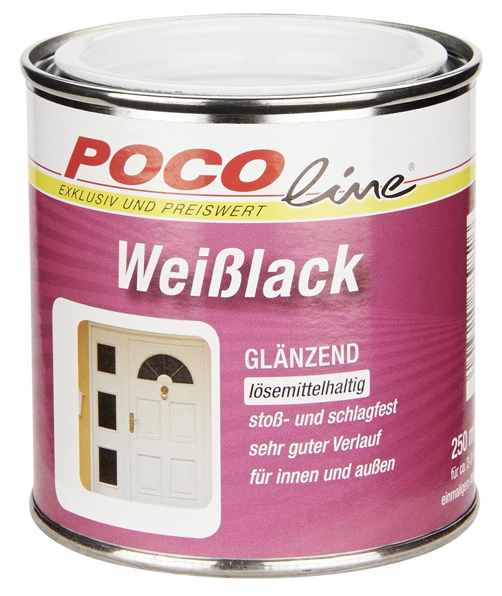 POCOline Weißlack weiß glänzend ca. 0,25 l