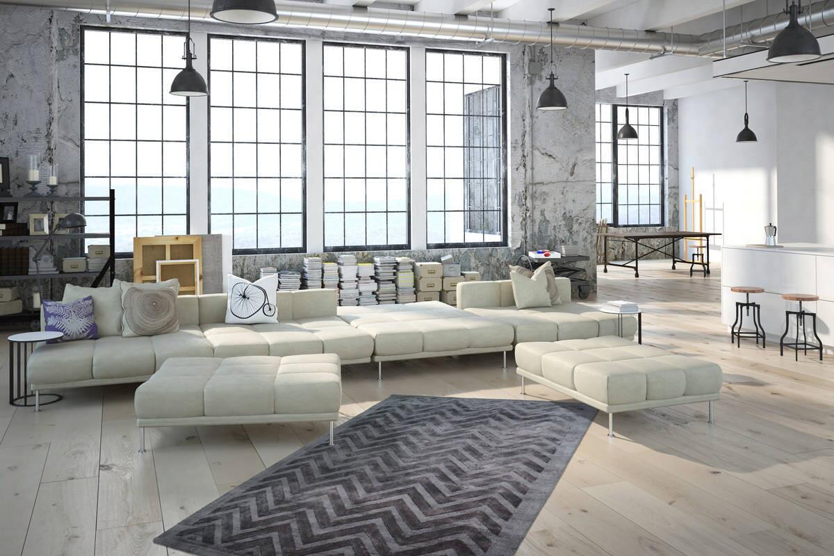 360Living Teppich Luxury grau B/L: ca. 200x290 cm