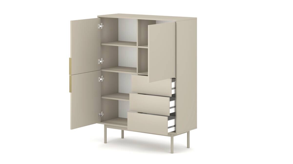 Highboard VIVA Cashmere B/H/T: ca. 104x139,5x39 cm