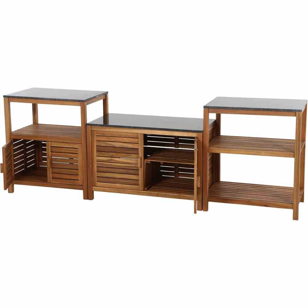 Gardamo Outdoor-Kitchen RIVA natur Akazie