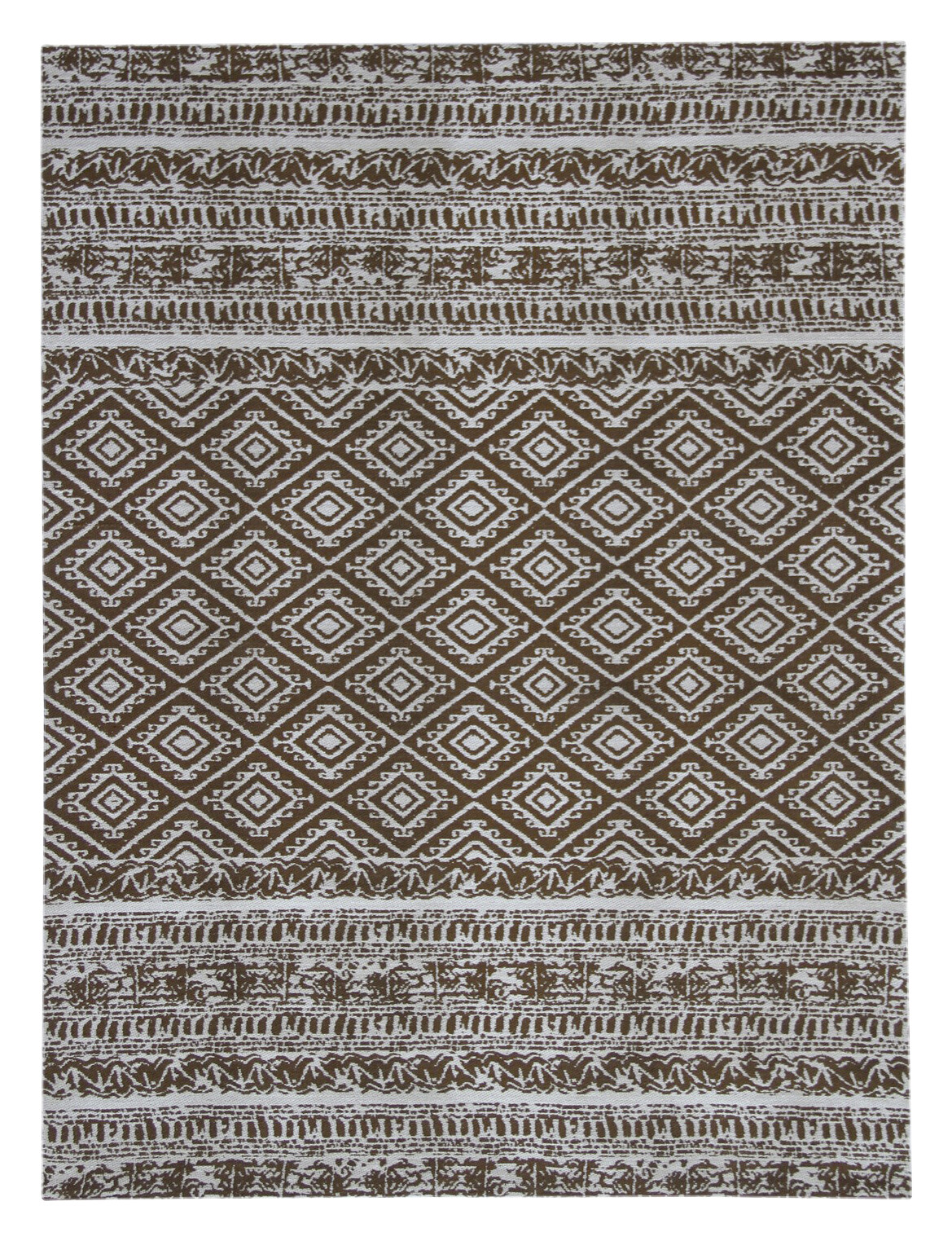 Kayoom Flachgewebeteppich Sunny 110 braun B/L: ca. 120x170 cm Kayoom Flachgewebeteppich Sunny 110 braun B/L: ca. 120x170 cm