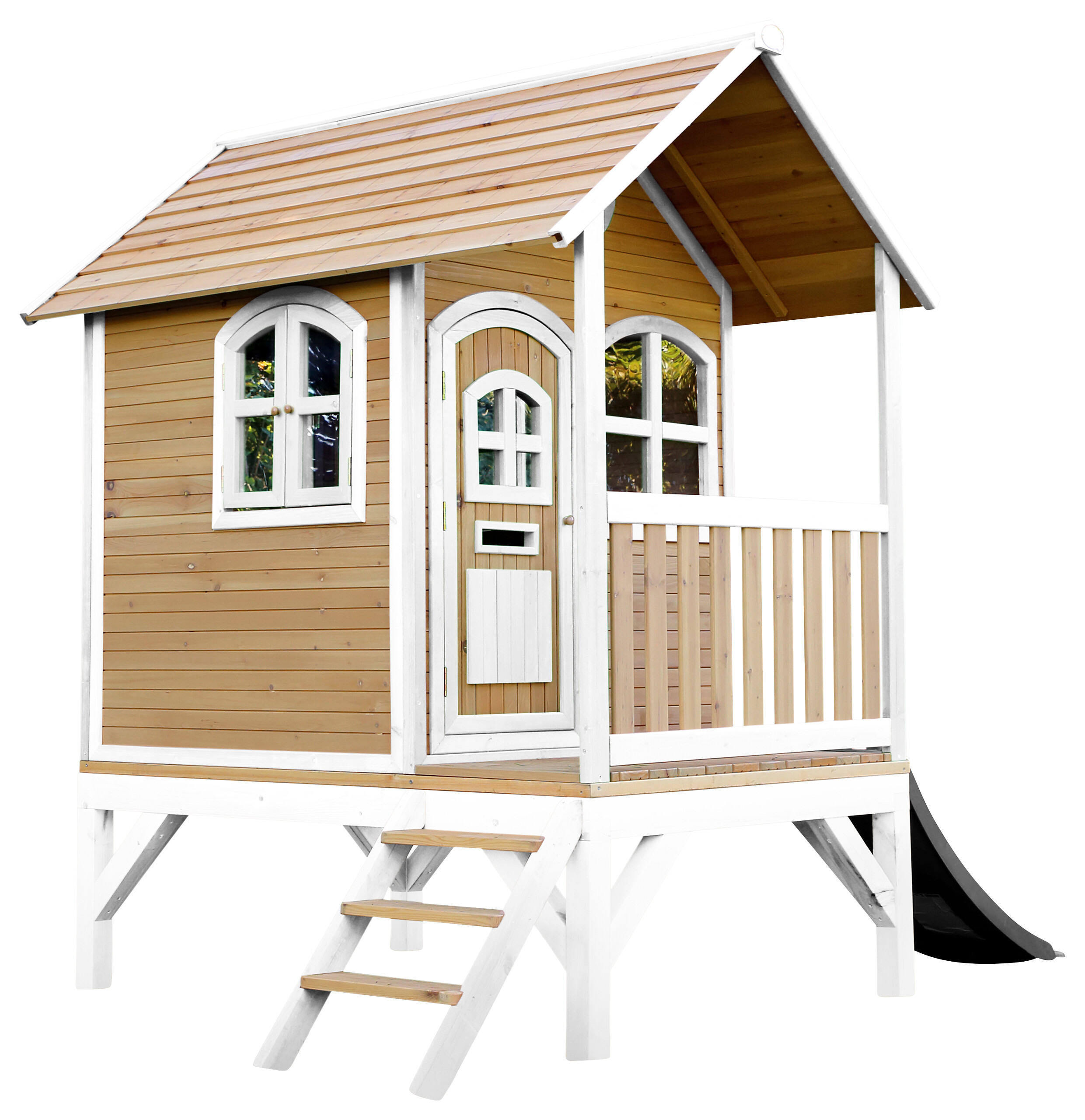 AXI Spielhaus Tom braun B/H/L: ca. 287x231x191 cm
