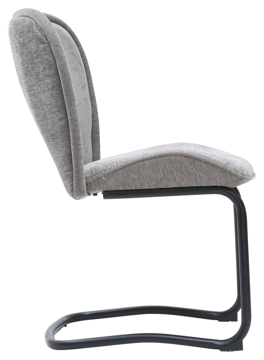 Schwingstuhl Maja grau Microfaser B/H/T: ca. 63x88x52,5 cm