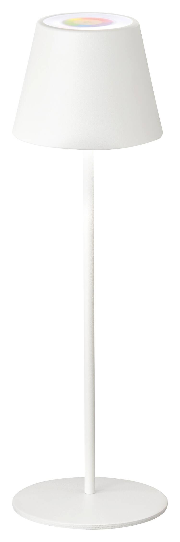 easy! by FHL Tischleuchte 850211 Cosenza weiß Metall H/D: ca. 38x12 cm 1 Brennstellen