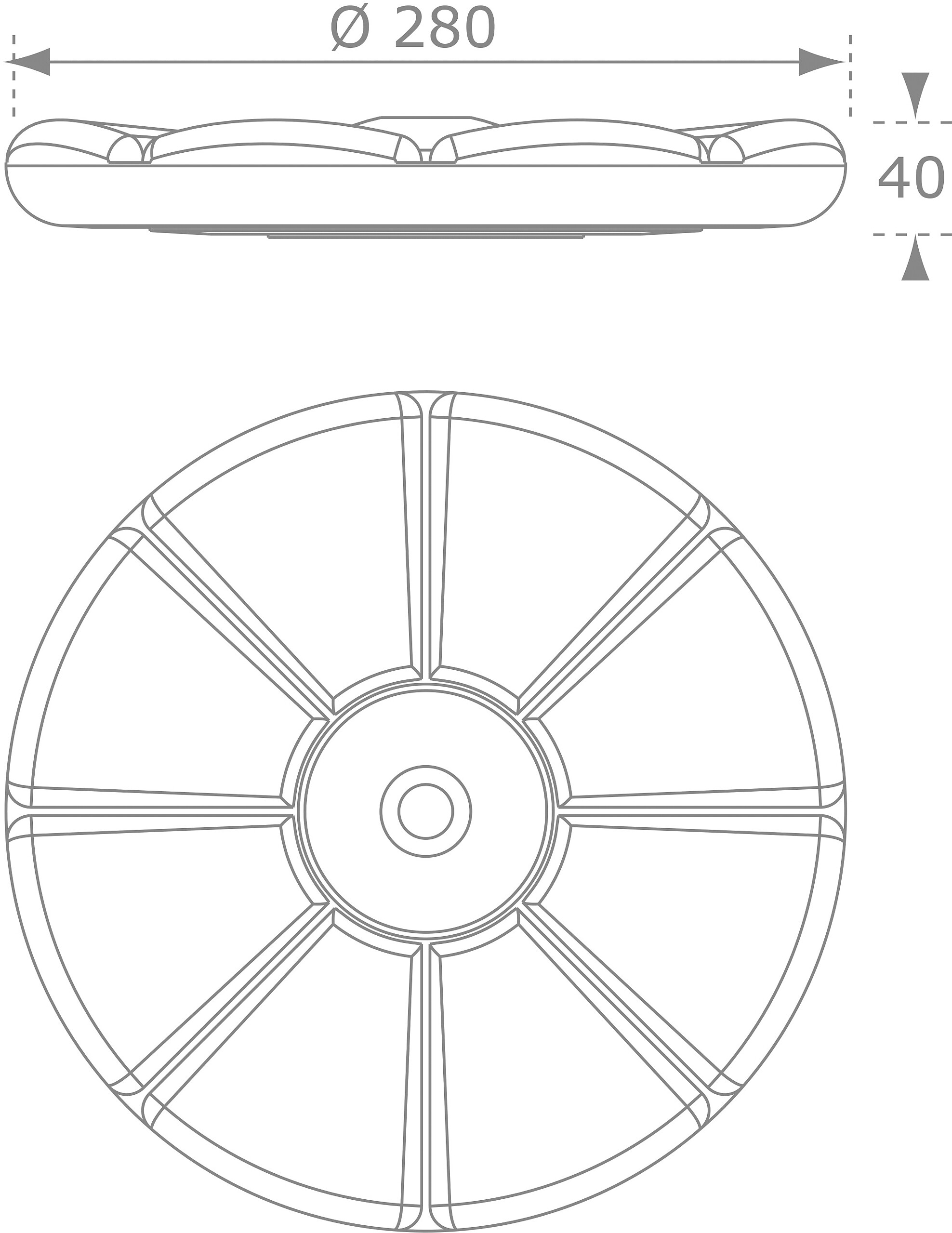 AXI Tellerschaukel grün H/D: ca. 350x28 cm