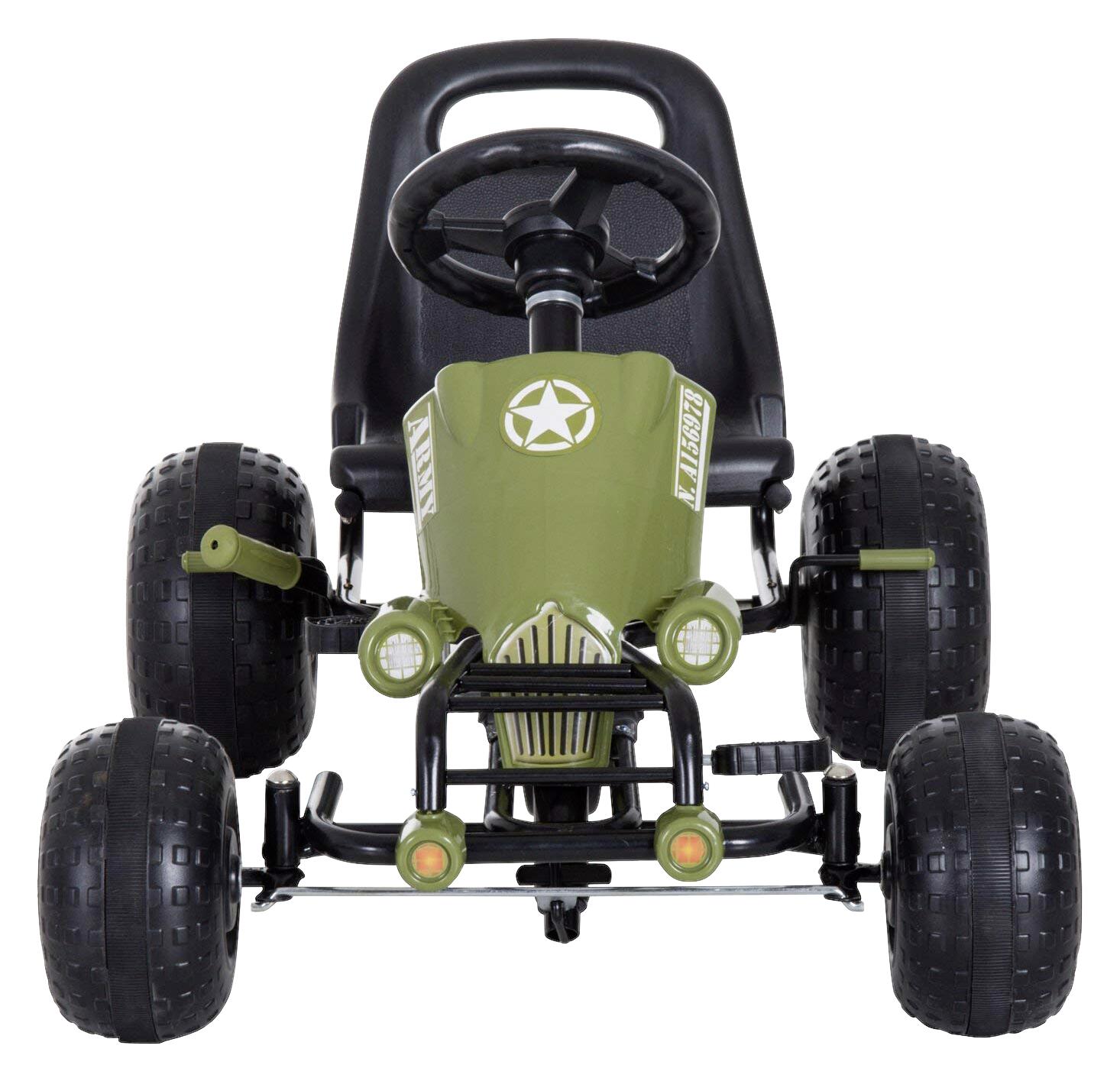 HOMCOM Kinder-Tretauto grün B/H/L: ca. 65x56x99 cm