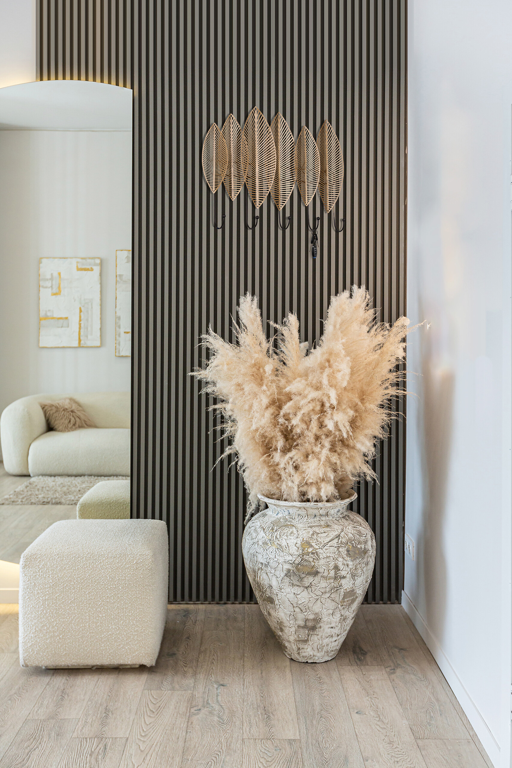 Wandgarderobe Palma gold Optik B/H/T: ca. 47x44x6 cm