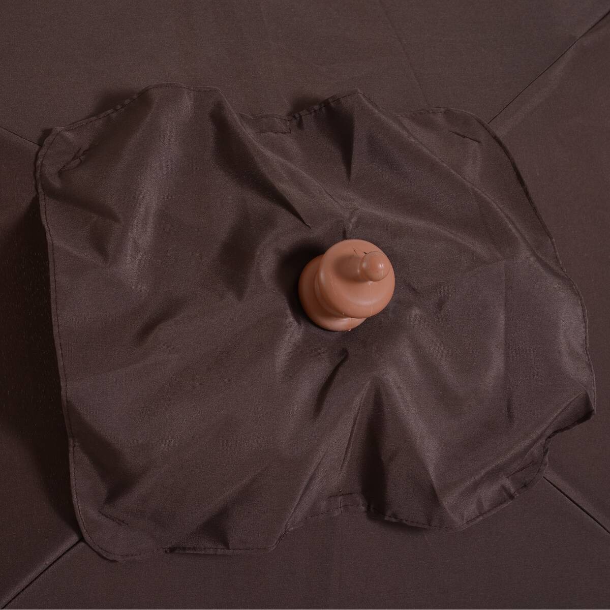 Outsunny Sonnenschirm kaffee Bambus B/H/L: ca. 150x230x200 cm