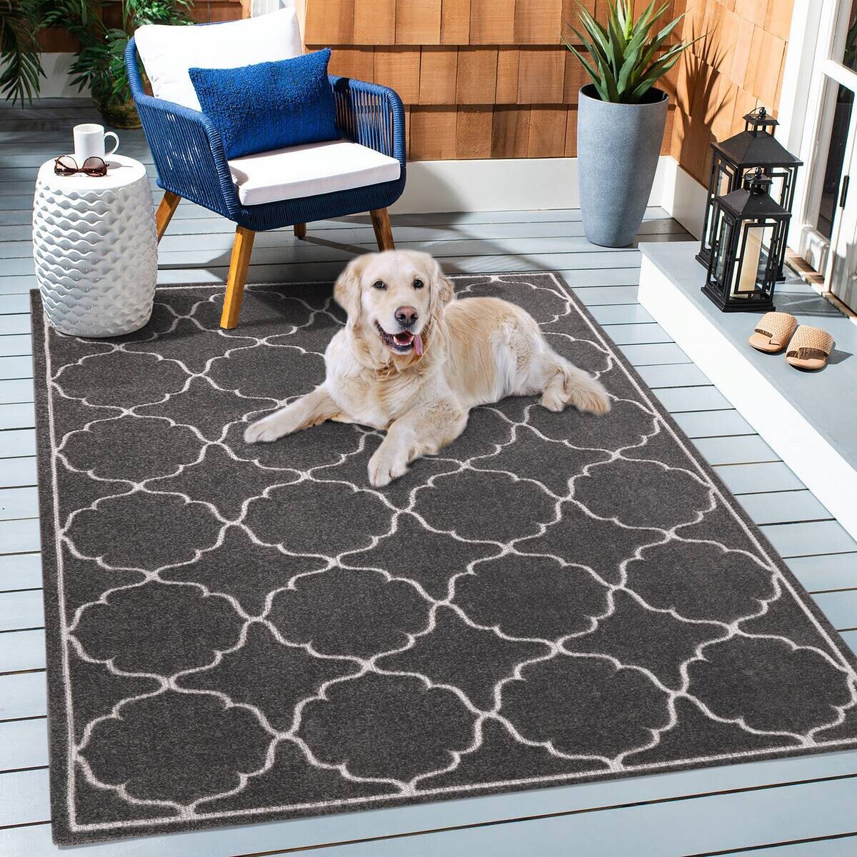 Sanat Outdoorteppich BERLIN grau B/L: ca. 120x170 cm