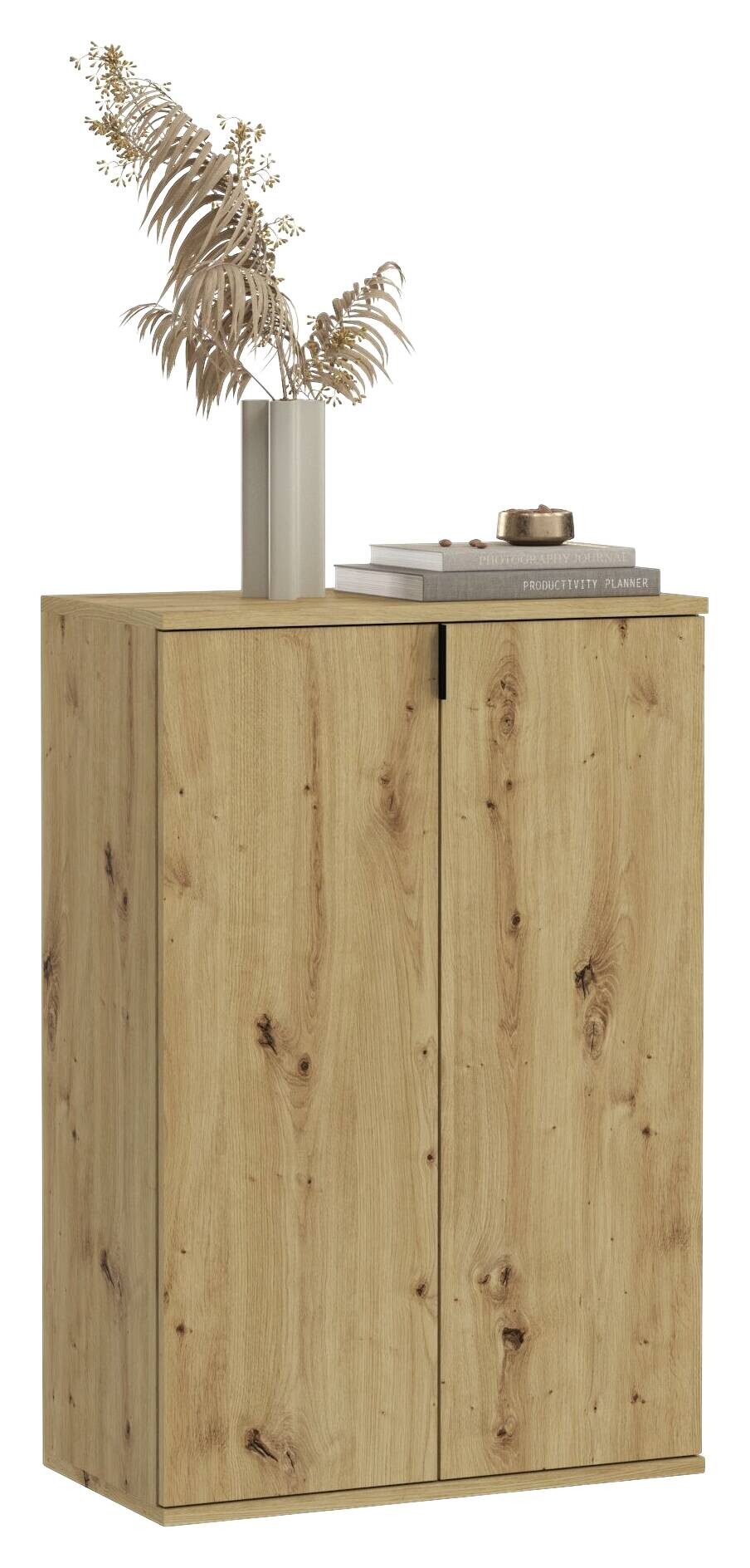 Schuhkommode PROJEKT Eiche Artisan Nachbildung B/H/T: ca. 61x99x34 cm