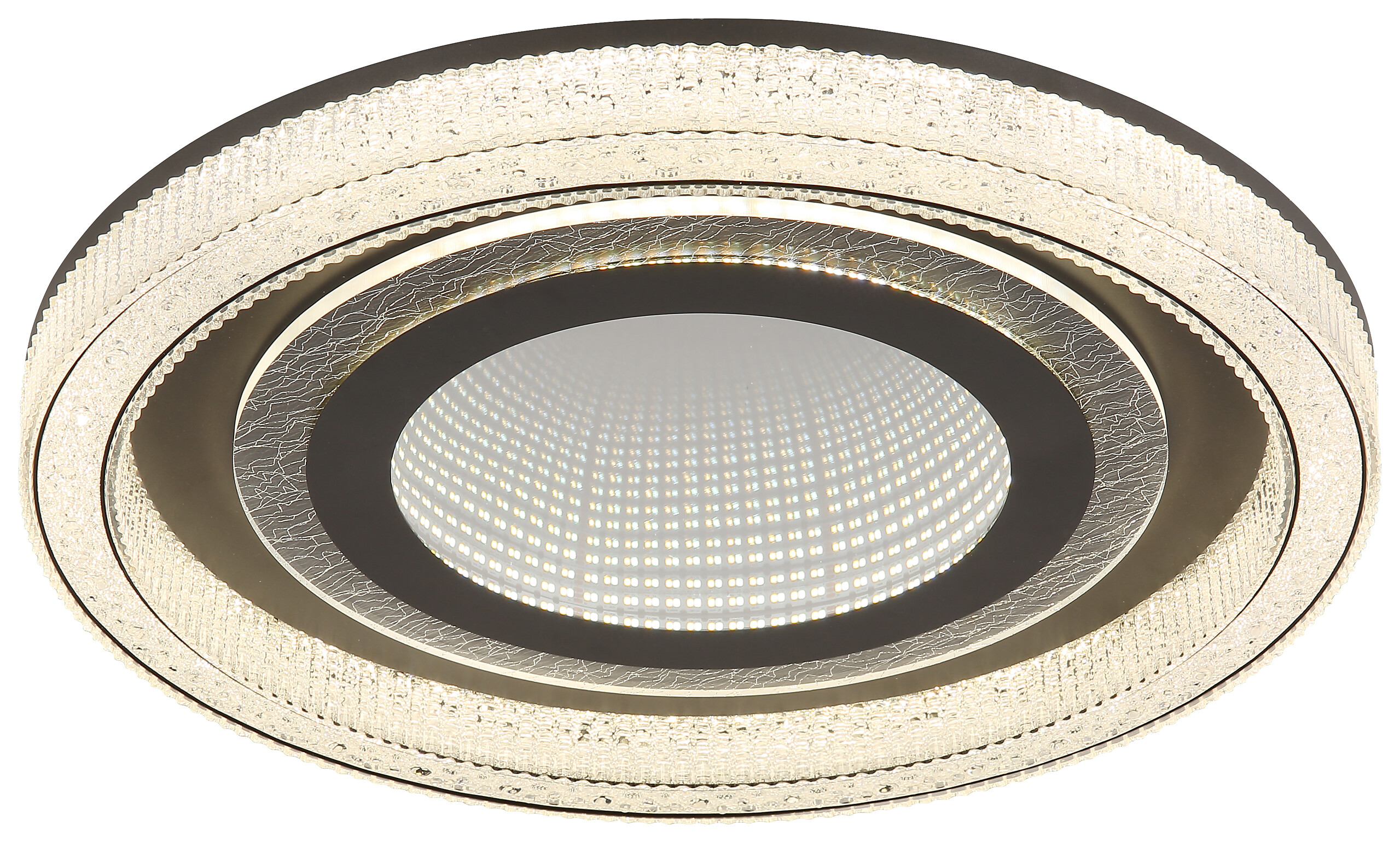 GLOBO Deckenleuchte klar mattschwarz Acryl Metall H/D: ca. 7x48 cm 1 Brennstellen