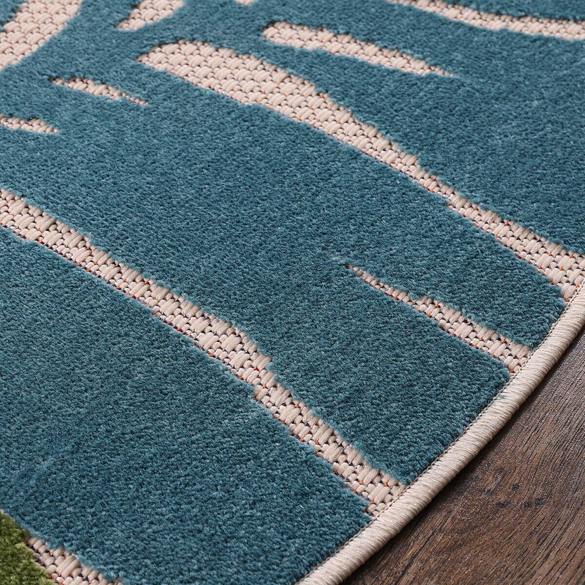 Sanat Outdoorteppich FLORAL bunt B/L: ca. 200x200 cm