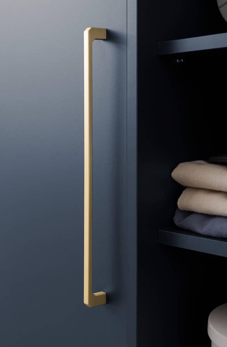 Hochschrank Kent dunkelblau B/H/T: ca. 67,1x184,3x33,1 cm