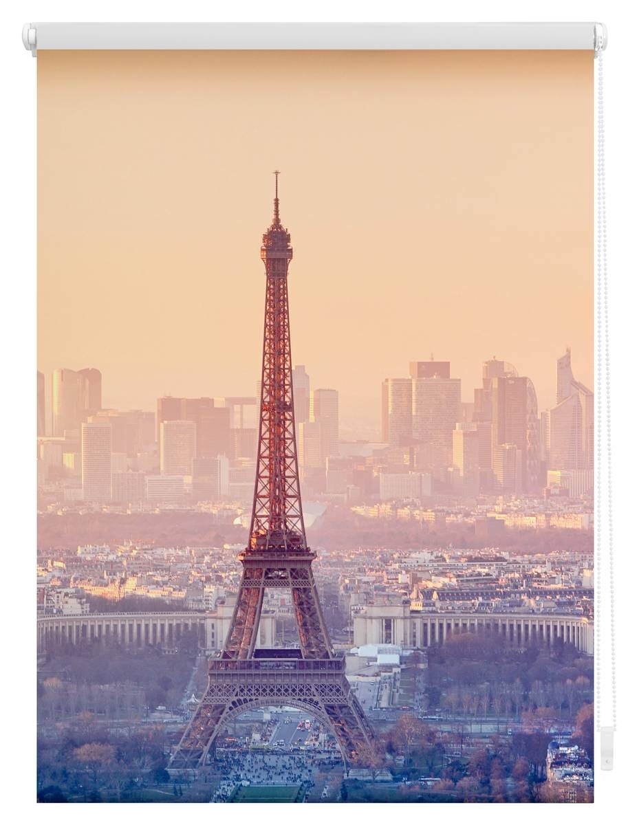 LICHTBLICK Rollo Eifelturm orange B/L: ca. 100x150 cm