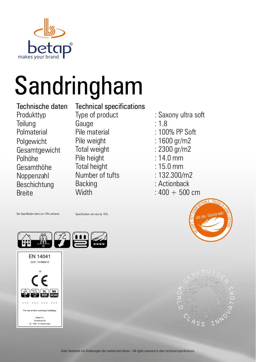 Teppichboden Sandringham grau B: ca. 400 cm pro m²