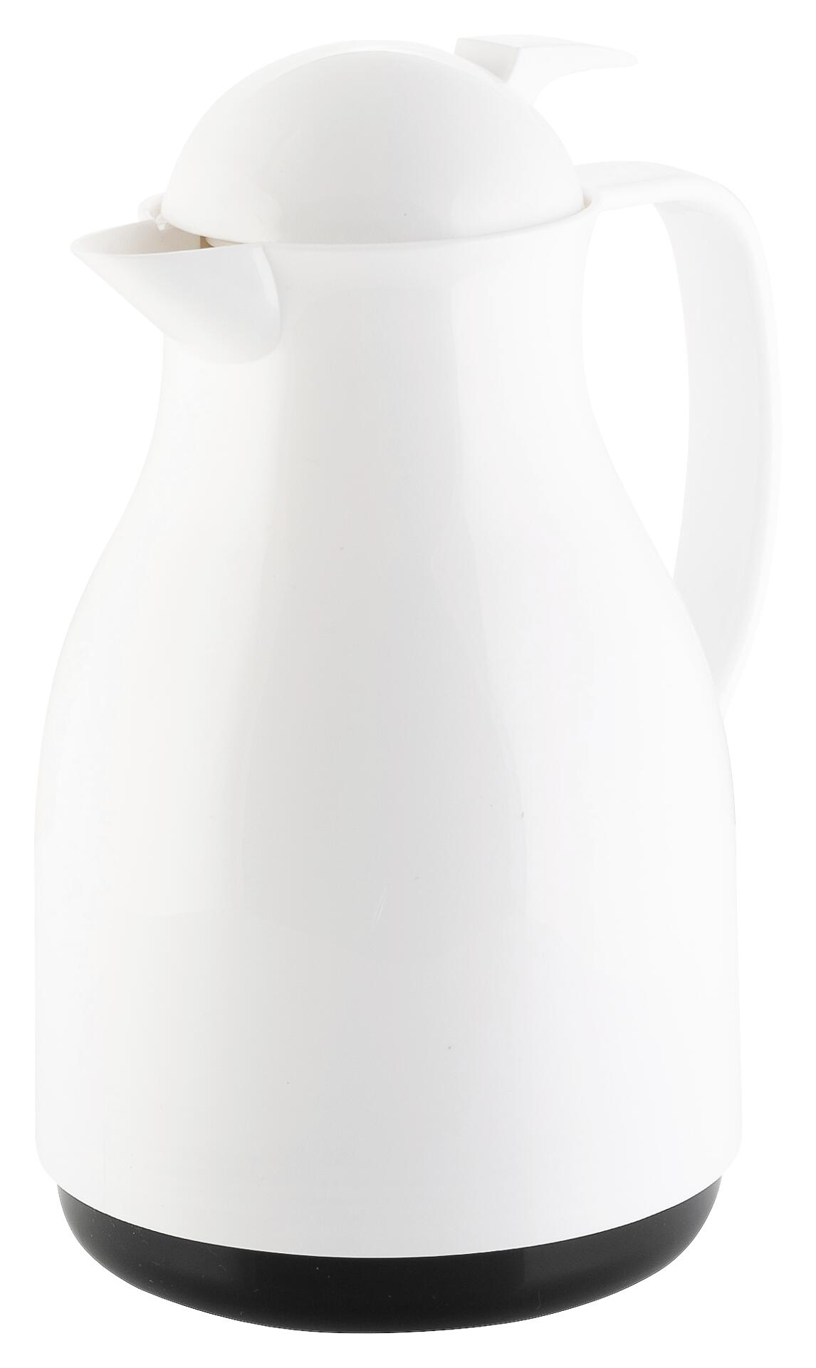 Axentia Isolierkanne weiß Kunststoff