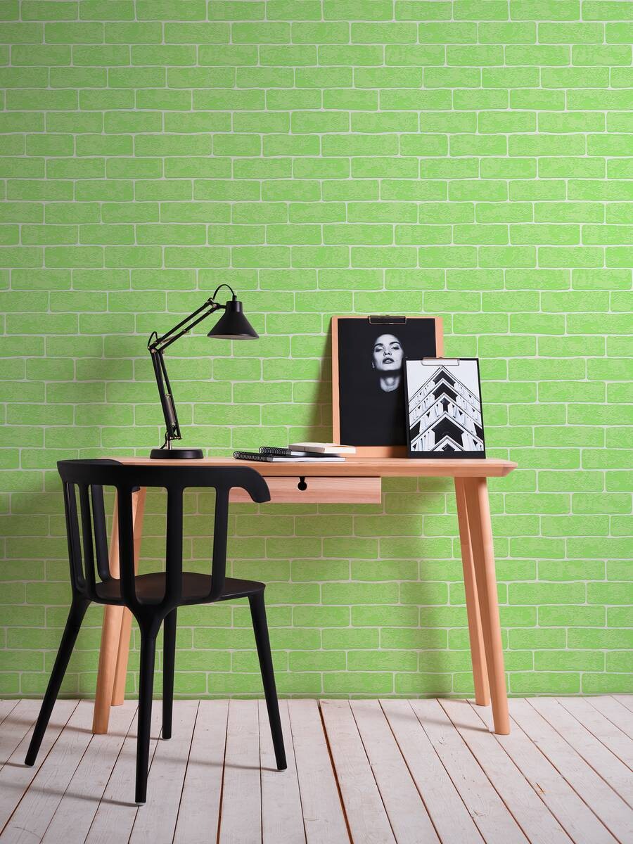 A.S.Creation Vliestapete Best of Wood`n Stone 2nd Edition Steine grün B/L: ca. 53x1005 cm