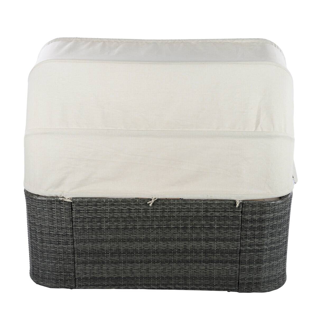 POCOline Gartenliege beige Stahl