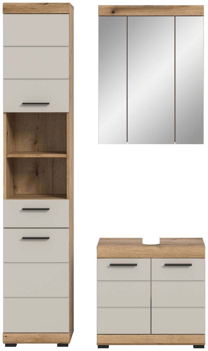 Badezimmer-Set Scout Evoke Oak Nachbildung Kaschmirgrau Nachbildung B/H/T: ca. 112x191x34 cm