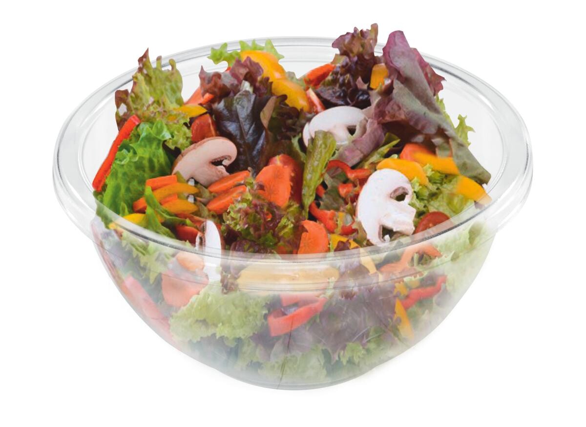 Schüssel transparent H/D: ca. 13,5x28 cm