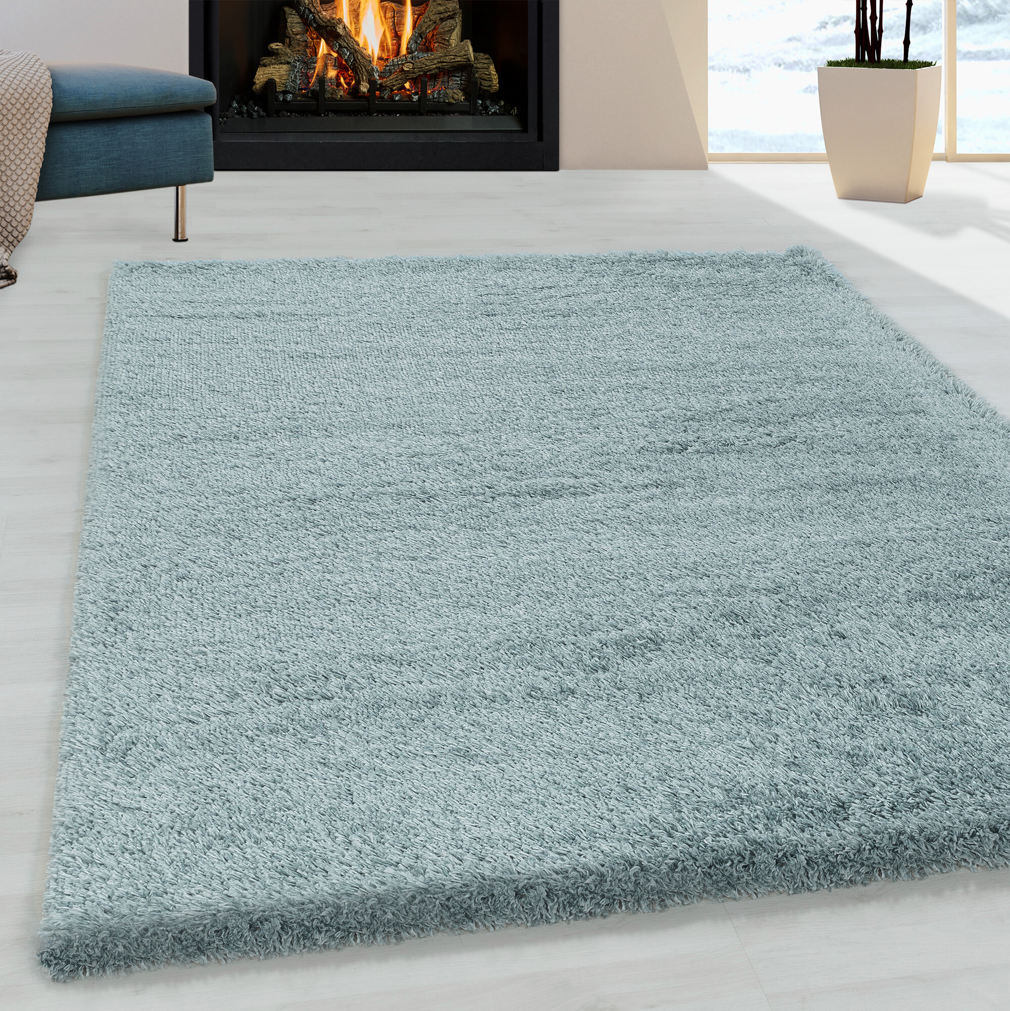 Ayyildiz Teppich FLUFFY blau B/L: ca. 80x150 cm Ayyildiz Teppich FLUFFY blau B/L: ca. 80x150 cm